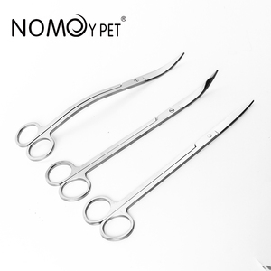 NOMOY D'<span class=keywords><strong>AQUARIUM</strong></span> En Gros 2020 haute qualité en acier inoxydable 25cm plante Aquatique ciseaux Coude Droit formes Ondulées - Product Image 2