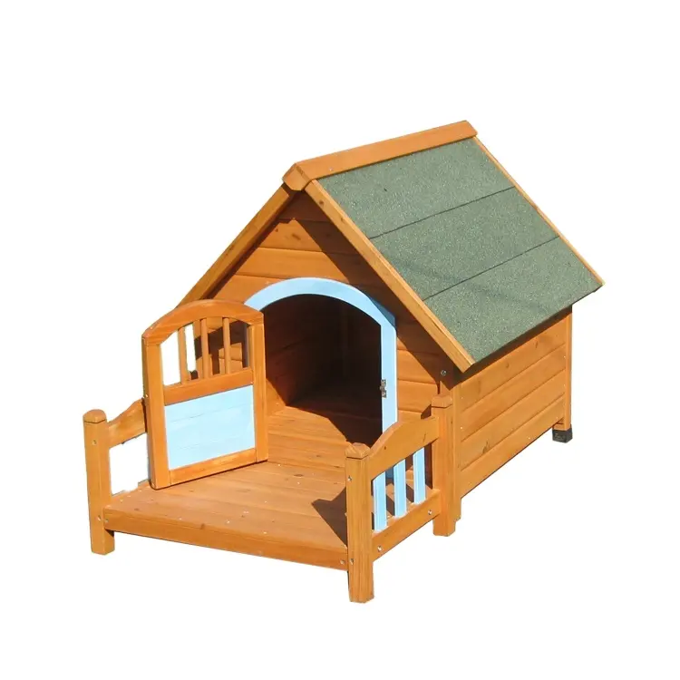 Wooden Flat Pack Pet Cat Dog House Waterproof With Removable Door