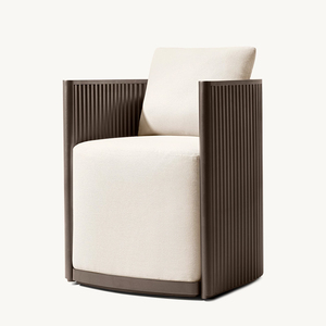 <span class=keywords><strong>Table</strong></span> à manger et chaises d'extérieur moderne pour hôtel Ensemble de <span class=keywords><strong>table</strong></span> à manger d'extérieur en aluminium pour villa Ensemble de repas d'extérieur pour patio Ensemble de repas de villégiature - Product Image 5