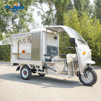 Tricycle électrique grande capacité, fourgon frigorifique mobile, conteneur automatique Emerson pour la vente de glaces et de boissons