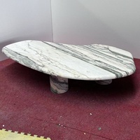 Table basse de luxe en marbre Nero Marquina, tables basses en pierre