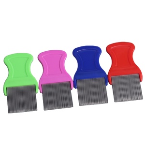 Peignes à dents fines double face avec dents métalliques en acier inoxydable pour le traitement des poux et des lentes - Product Image 3