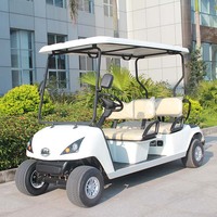 Voiturette de golf électrique 2 places Marshell DC-M2, buggy à quatre roues pour le transport sur le parcours