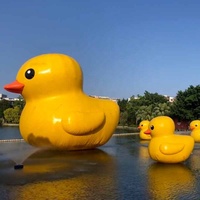Canard géant en caoutchouc publicitaire hermétique flottant personnalisé Canard jaune gonflable à vendre