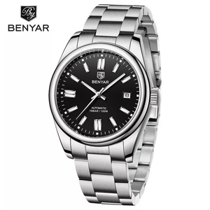 Montres mécaniques de luxe Benyar 5185, étanches 10 ATM, pour hommes, avec cadran lumineux, mouvement automatique Benyar Seagull. - Product Image 5