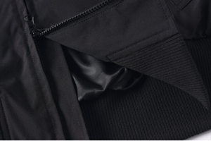 Chaqueta Harrington Minimalista Personalizada para Hombre, Talla Grande, Cuello Alto, Cierre Completo, Estilo Urbano, Informal, Abrigo Liso al por Mayor 8043 - Product Image 4