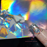 Autocollant A4 en papier laser uni, holographique, effet coquille d'œuf, anti-effraction, anti-contrefaçon, pour garantie d'ordinateur portable