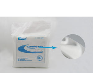 Paños de Limpieza para Cuartos Limpios de 9x9 Pulgadas, Clase 1000, Tejido de Doble Punto, 100% Poliéster - Product Image 3