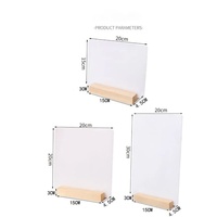 Tableau mémo acrylique lumineux au design moderne avec lumières LED, tableau d'écriture transparent réinscriptible, veilleuse pour cadeau