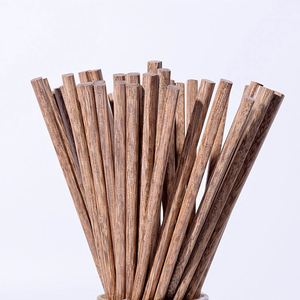 ตะเกียบไม้เนื้อแข็งไม่ลื่นไม่เคลือบไม่เคลือบสีใช้ซ้ำได้ - Product Image 4