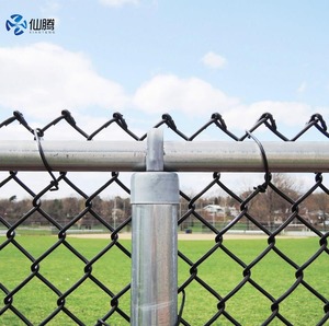 Nhiệm vụ nặng nề 4x8 Chuỗi liên kết hàng rào Bảng điều khiển Màu đen PVC tráng tạm thời tấm 4 chân cao 3m Chiều cao mạ kẽm hàng rào - Product Image 3