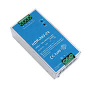 Alimentation industrielle sur rail DIN NDR-240-24 10A, convertisseur AC-DC 24V pour système d'automatisation PLC