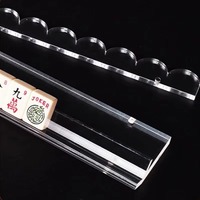 Ensemble de règle de mahjong américain de luxe moderne et portable en acrylique transparent avec table de mahjong