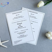 Ensemble de cartes postales découpées au laser pour lettres, enveloppes, ensemble d'impression typographique, dorure à chaud, bords biseautés à la main, invitation de mariage