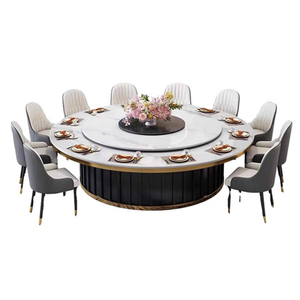 Juego de mesa de comedor redonda de 20 asientos con buffet y muebles de mesa <span class=keywords><strong>Lazy</strong></span> <span class=keywords><strong>Susan</strong></span> para restaurantes de hotel - Product Image 1