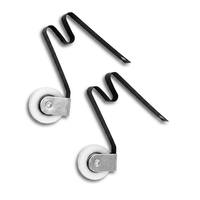 HC-WH146-1P Roulettes de fenêtre modernes haut de gamme en nylon premium, noires, avec système de fixation à éclats, accessoires de quincaillerie