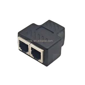 6P6C <strong>Telephone</strong> Three-<strong>Way</strong> Tee RJ12 RJ11 Through Connector <strong>Telephone</strong> <strong>Cable</strong> One Divided Into Two Converter - Product Image 3