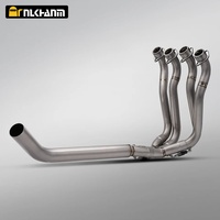 Nouveau système d'échappement pour moto NlkHanm GSX-S1000, entièrement en alliage de titane, modification AR, silencieux, emballage en boîte en carbone, Suzuki