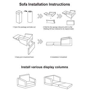 Nouveau design de canapé de jeu pour enfants canapé pliable et rabattable pour enfants canapé 2 en 1 canapé convertible pour filles et garçons - Product Image 4