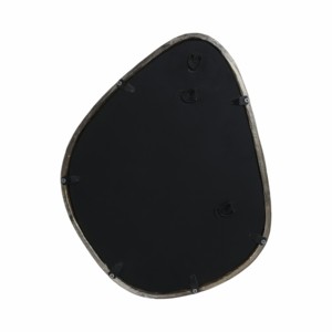 Specchio da parete asimmetrico moderno con cornice in metallo a forma di goccia per camera da letto, bagno e decorazione vanità - Product Image 6