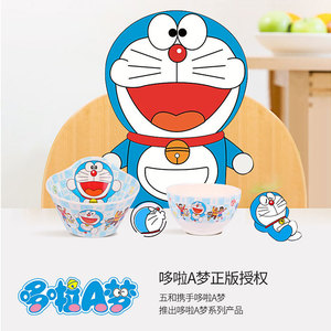 Doraemon Children's Tableware Set 19pcs Food Grade Melamine Bowl Plate Cup Spoon For Kids Age 2-4 Years - Product Image 4