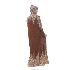 Conjunto Musulmán Informal de Dos Piezas para Mujer HANO, Camisa de Manga Larga de Poliéster de Color Sólido y Pantalones Anchos de Pierna Ancha, Tallas Grandes - Product Image 3