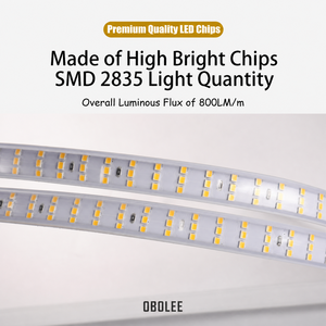 Tira de Luces LED SMD 2835 de 220 V CA, 120 LED/m, IP67, Sin Controlador, Resistente al Agua, Cortable, para Decoración del Hogar, Jardín y Exteriores - Product Image 3