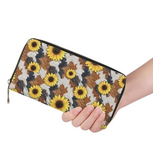 Trendy Leopard Print <b>Long</b> <b>Wallet</b> – Large Capacity PU Leather Zipper Clutch, Custom Print Available - Product Image 1