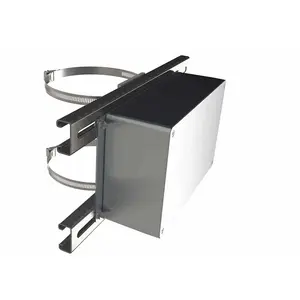 Custom enclosure box pole mount outdoor electrical junction box Diecast Aluminum electrical enclosure with hinge