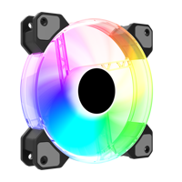 Hongyi Jade anneaux bas prix 120mm muet grand volume d'air ordinateur pc boîtier cpu refroidisseur coloré rvb argb ventilateur de refroidissement