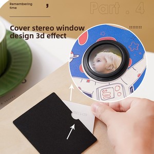 Creativo in tema astronauta collezione di <span class=keywords><strong>Album</strong></span> fotografici in legno adesivo pigro <span class=keywords><strong>persona</strong></span> speciale copertura in legno resistente - Product Image 4