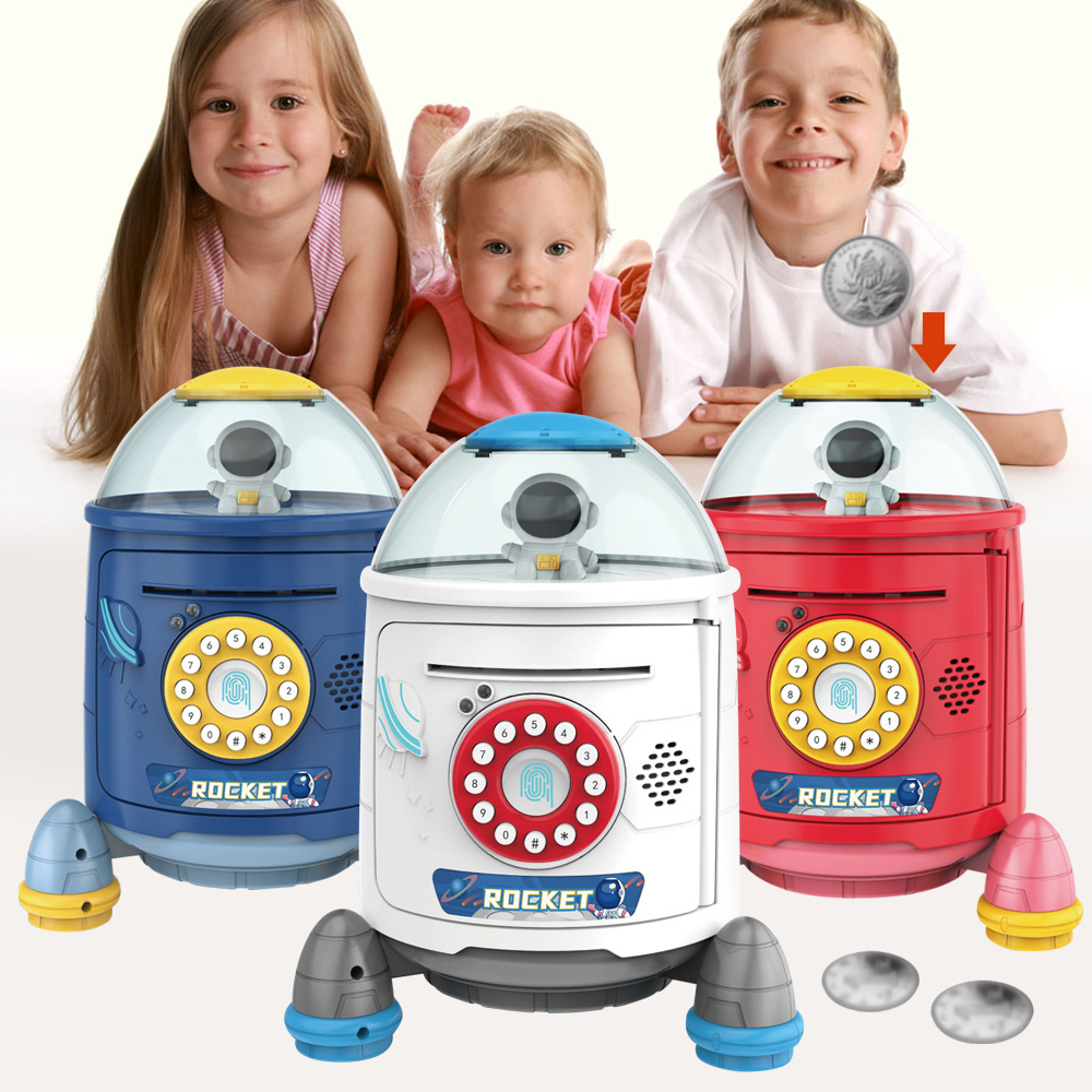 Новинка, Детская копилка для сбережений, Высококачественная пластиковая Копилка, электрическая копилка для банкомата с паролем, игрушки