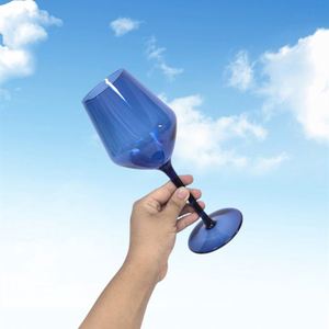 Wholesale Colorful Red <b>Wine</b> Glass Translucent PC <b>Goblet</b> Plastic Drinking Cups for Beach Bar - Product Image 2