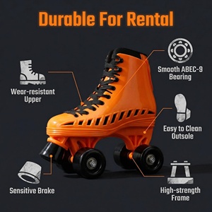 Patins à roulettes <span class=keywords><strong>quad</strong></span> durables pour la location, fabrication OEM ODM - Product Image 2