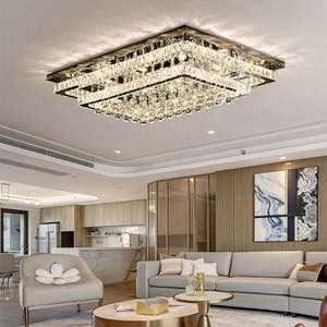 New Style Modern Minimalist Crystal Ball Ceiling Light Square Rectangular Living Room <b>Led</b> Ceiling <b>Lamp</b> - Product Image 1