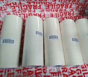 Ruban de masquage en papier crépon blanc de haute qualité adhésif acrylique activé par l'eau simple face 10m/50m longueur 48mm/10mm largeur peintres - Product Image 2