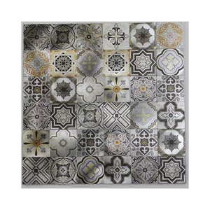 Trang Trí Nội Thất Mosaic Vuông Shape Mix Màu Nhôm Mosaic Đối Với Trang Trí Nội Thất Với Thiết Kế Hoa - Product Image 1