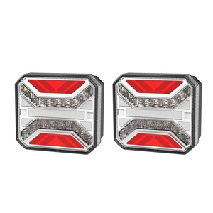 Luz Trasera LED ECE FCC 12V con Función de Parada, Reversa y Direccional, Lámpara de Advertencia con Placa de Matrícula, <span class=keywords><strong>Luces</strong></span> Traseras Multifunción para Todoterreno 4x4 SUV - Product Image 2