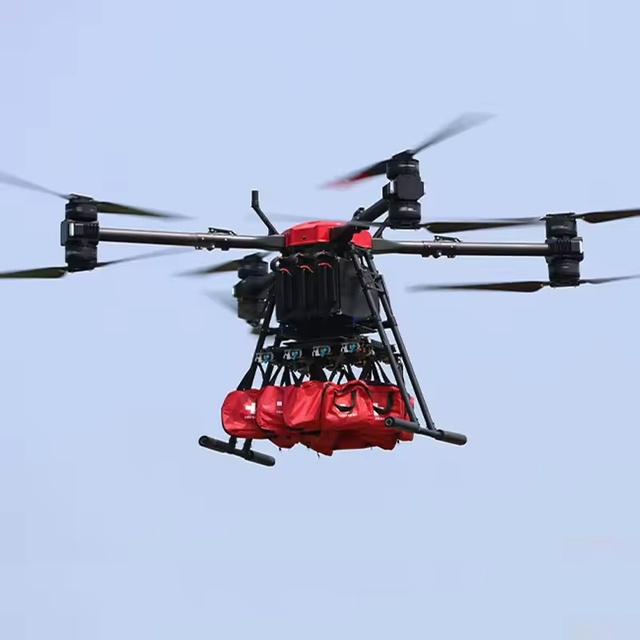 Factory Direct Sales Easyfly THEA 190MP Emergency Rescue Drone Frame Long Range Heavy Lift UAV Fire Fighting Drones 1 Year