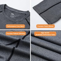 T-Shirt Sportiva da Uomo Slim Fit con Dettagli a Contrasto, Asciugatura Rapida, Traspirante, Elasticizzata, Design Personalizzato OEM per Corsa e Allenamento
