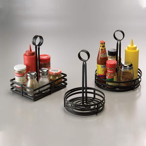 <span class=keywords><strong>Porta</strong></span> Condimenti in Metallo per Tavolo da Ristorante, Portaspezie <span class=keywords><strong>Nero</strong></span>, <span class=keywords><strong>Porta</strong></span> <span class=keywords><strong>Spezie</strong></span> in Ferro Battuto con Manico Scanalato - Product Image 6