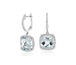 <span class=keywords><strong>Orecchini</strong></span> in <span class=keywords><strong>argento</strong></span> 925 con zirconi cubici tagliati a cuscino in Morganite <span class=keywords><strong>acquamarina</strong></span> 9mm <span class=keywords><strong>orecchini</strong></span> in <span class=keywords><strong>argento</strong></span> placcato in oro rosa Halo Drop - Product Image 2