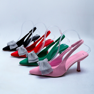 Sapatos Femininos Sexy com Laço de Camada Dupla - Product Image 1