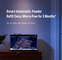 Aquarium intelligent MIJIA MYG100 20L en verre avec filtre 5 étapes, distributeur automatique de nourriture, application WiFi, éclairage LED et vidange en un clic