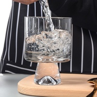 Ensemble de 3 pièces moderne avec motif glacier, comprenant une carafe à eau froide et des verres, au design transparent résistant à la chaleur, pour usage domestique