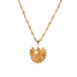 थोक फैशन 18k सोने की प्लेटेड स्टेनलेस स्टील विभिन्न प्रेम हृदय आकार लोकेट महिला उपहार के लिए - Product Image 3