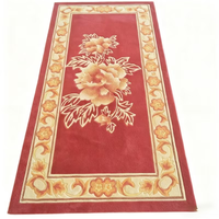 Tapis ovale de haute qualité en laine/soie tissé à la main en Chine, tapis de prière antistatique noué à la main pour le salon