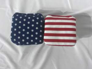 Sacs de fèves de <span class=keywords><strong>cornhole</strong></span> de jeu de lancer remplis de granulés de résine double face à double couture de taille réglementaire personnalisée pour les jeux de plein air - Product Image 2