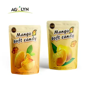 Kunden spezifische Fabrik Direkt verkauf Thailand heißer Verkauf Zucker beschichtet 380g Display Plastik box Glas Mango Flavored Soft Candy