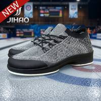 Chaussures de curling abordables avec glissière en téflon de 1/16 po et grip en caoutchouc antidérapant pour débutants et entraînement en club